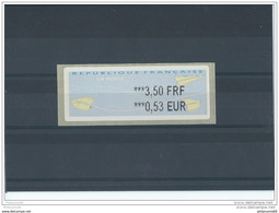 FRANCE - 2000 VIGNETTE 3,50 FRF/0,53 EUR - IMPRESSION EN NOIR ** LUXE - 2000 « Avions En Papier »