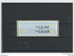 FRANCE - 2000 VIGNETTE 3,00 FRF/0,46 EUR - IMPRESSION EN NOIR ** LUXE - 2000 « Avions En Papier »