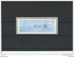 FRANCE - 2002 PARIS 3 EME BIENNALE DE PARIS - FACIALE (0,41?) ** LUXE - 1999-2009 Illustrated Franking Labels