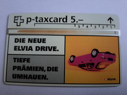 ZWITSERLAND  LANDYS & GYR   SERIE ; 410 L  CHF 5,-  ELVIA DRIVE/ CARS/AUTO/     USED    **11972 ** - Suisse