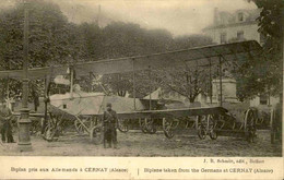 AVIATION - Biplan Pris Aux Allemands à Cernay - L 136740 - 1914-1918: 1ère Guerre