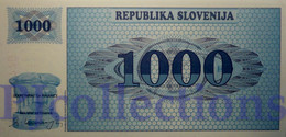 SLOVENIA 1000 TOLARJEV 1991 PICK 9s1 SPECIMEN UNC - Slovénie