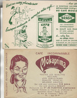 2 BUVARDS  CAFE COSTA BRASIL ET MOKAPRIMA  - 1956 - Coffee & Tea