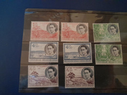 Timbres Congo Belge 1955 N°329/36 Effigie Du Roi Baudouin  Voyage Royal Au Congo NL-FR - Unused Stamps