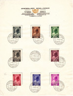B01-407 458 465 Feuillet Souvenir FDC F NL Princesse Joséphine Charlotte Antituberculeux 1-12-1937 - Deluxe Sheetlets [LX]