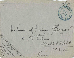 LETTRE FM POSTE AUX ARMEES T.O.E - 19/1/47 - B.A.T - SP 50920 - BPM 403 POUR ST ANDRE D HERBETOT - Guerra De Indochina/Vietnam