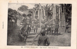 CONGO FRANCAIS TYPE BACOULI DANSE DES HOMMES - Congo Français