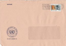 NATIONS UNIES GENEVE LETTRE POUR LA FRANCE 1987 - Storia Postale