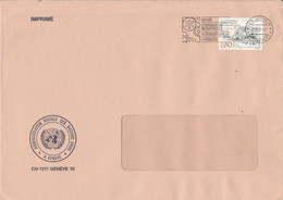 NATIONS UNIES GENEVE LETTRE POUR LA FRANCE 1987 - Storia Postale