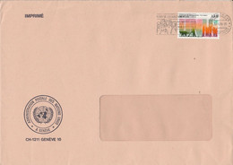 NATIONS UNIES GENEVE LETTRE POUR LA FRANCE 1986 - Storia Postale