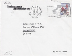 TYPE COQ DE DECARIS N° 1331 SUR LETTRE DIVERSES DE 1963/64 - 1962-1965 Gallo De Decaris