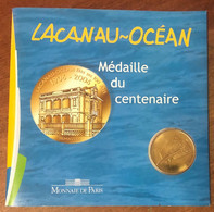 33 LACANAU FÊTE SES 100 ANS ENCART FRANÇAIS MDP 2006 MÉDAILLE MONNAIE DE PARIS JETON MEDALS COINS TOKENS - 2006