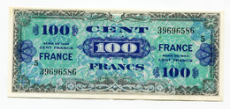 France, 100 Francs, FRANCE SERIE 5 IMPRESSION AMERICAINE, TYPE DE 1944, N° : 5-39696586, SPL (AU), VF.25.05 - 1945 Verso Francia