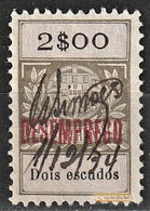 Revenue/ Fiscal, Portugal - 1929, Overprinted DESEMPREGO/ Unemployment -|- 2$00 - Used Stamps