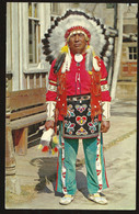 CARTE POSTALE INDIEN / CHIEF WHITE EAGLE / CHEROKEE INDIAN ON SCHOOLHOUSE ROAD IN GHOST TOWN - America