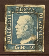 01 - 23 // Italia - Italie - Regno Di Sicilia - Ferdinando II - N°3 Sur Fragment - Value 120 Euros - Sicily