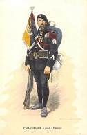 Themes Div-ref NN212 -militaires -militaria -regiments -uniformes - Illustrateur Edmond Lajoux -chasseur Alpin -fanion - Uniformes