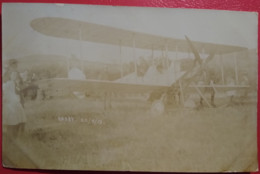 BADBY - Carte Photo D'un Avion Biplan De Reconnaissance R.A.F. B.E.2b  (Arbury Hill ? En Arrière Plan) Le 25/09/1913 - Northamptonshire