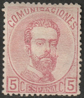 Spain 1873 Sc 178 Espana Ed 118 MH* Some Disturbed Gum - Nuovi