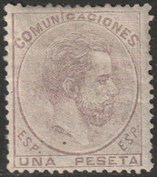 Spain 1872 Sc 187 Espana Ed 127 MH* Couple Creases - Unused Stamps