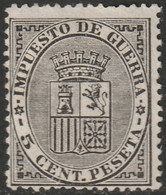 Spain 1874 Sc MR1 Espana Ed 141 War Tax MNG(*) - War Tax