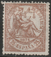 Spain 1874 Sc 205 Espana Ed 147 MNG(*) - Nuevos