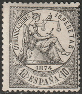 Spain 1874 Sc 210 Espana Ed 152 MH* Signed Oliva & Diena - Unused Stamps