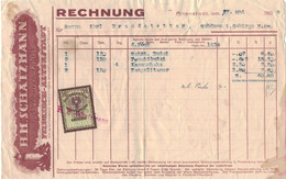 Schatzmann Zuckerwaren-Fabrik Feldkirch Altenstadt Rechnung 1929 > Brandstetter Schönau Gebirge NÖ - Katzenturm - Austria