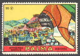 ACROPOLIS / Greece Athens / PALMA Shoe 1915 - Advertising  Cinderella Label Vignette - MNH - Other & Unclassified