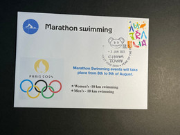 (3 N 2) 2024 France - Paris Olympic Games (3-1-2023) Sport / Marathon Swimming - Estate 2024 : Parigi