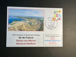 (3 N 2) 2024 France - Paris Olympic Games (1-1-2023) Location - Ile De France - Nautical Stadium (Canoe / Rowing) - Eté 2024 : Paris