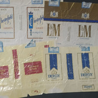 Lote 4 Marquillas De Cigarrillos Argentinos – Década Del 80 - Cajas Para Tabaco (vacios)