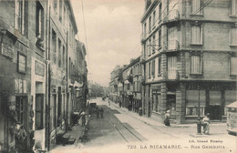 CPA La Ricamarie - Rue Gambetta - Lib Giroud Firminy - Animé - Rails De Tramway - Other & Unclassified