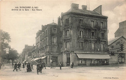 CPA St Nazaire - Arrivée De La Gare - Rue Thiers - Collection Poulain - Saint Nazaire