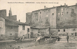 CPA Environs De Pont A Mousson - Dieulouard - Ancien Chateau Fort Construit Vers 997 - Animé - Magasins Reunis Edit - Autres & Non Classés