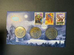 (3 N 4) 2011 Australia - PNC Cover With 3 Mythical Creatures Stamps + 3 Medallion (PO Price Was $29.95) - Non Classificati