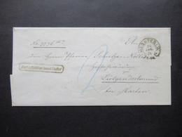 DR 26.1.1874 (Zeit Der Brustschilde) Portopflichtige Dienst Sache Mit Hufeisenstempel Münster I.W. Nach Lütgendortmund - Lettres & Documents