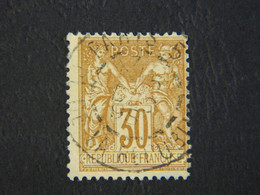 République Française 30 C Dentelé Type Sage I  Y&T 69 Brun Oblitéré - 1876-1878 Sage (Type I)