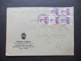 Saarland 1949 Wiederaufbau Des Saarlandes Mi.Nr.245 (5) MeF Firmenbrief Seibert & Söhne Citroen Vertretung - Storia Postale