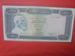 LIBYE 10 DINARS 1971-72 Circuler (B.28) - Libye