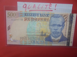 MALAWI 500 KWACHA 2005 Peu Circuler Belle Qualité (B.28) - Malawi