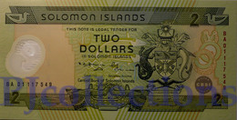 LOT SOLOMON ISLANDS 2 DOLLARS 2001 PICK 23 POLYMER UNC X 3 PCS - Salomonseilanden