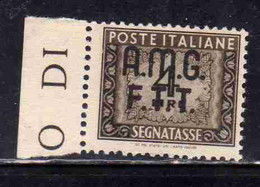 TRIESTE A 1947 - 1949 AMG-FTT OVERPRINTED SEGNATASSE POSTAGE DUE TAXE TASSE LIRE 4 MNH - Impuestos