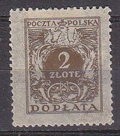 R3972 - POLOGNE POLAND TAXE Yv N°77 * - Segnatasse