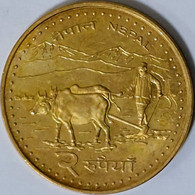 Nepal - 2 Rupees VS2063 (2006), KM# 1188 (#1557) - Nepal