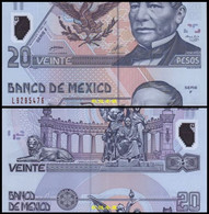 Mexico 20 Pesos (2001), Polymer，UNCUT Error，UNC - Mexique