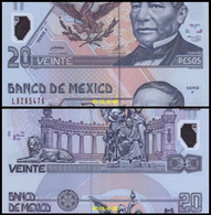 Mexico 20 Pesos (2001), Polymer，UNCUT Error，UNC - Mexiko