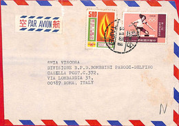 Aa6667 - CHINA Taiwan - Postal History -  AIRMAIL Cover To ITALY 1960's OLYMPICS - Covers & Documents