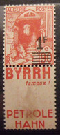 Algérie N° 158A *. 1F/90c. Carnet. Bande Publicitaire Publicité. Double Pub. - Unused Stamps