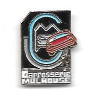 Pin's  Ville, Automobiles  PEUGEOT, CARROSSERIE  MULHOUSE  ( 68 ) - Peugeot